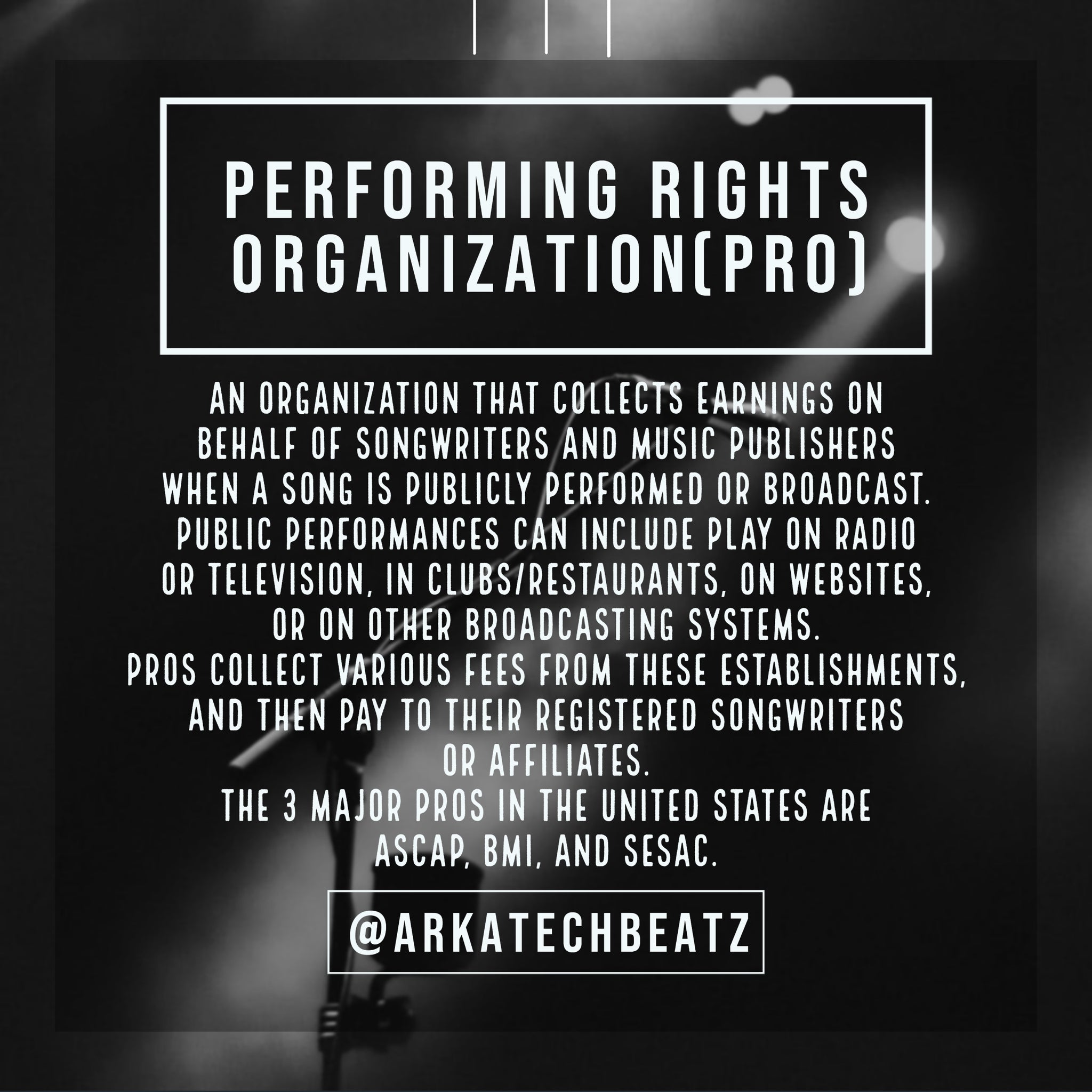 Performing Rights Organizations (PRO)